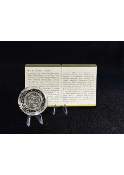 Iv. Mehmed – Osmanlı Padişahları Serisi No:19 Gümüş Hatıra Sikkesi (Darphane, 925 Ayar, Proof) fırsatları