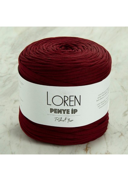 Loren Penye Kumaş El Örgü İpi Bordo - 71 - 33492
