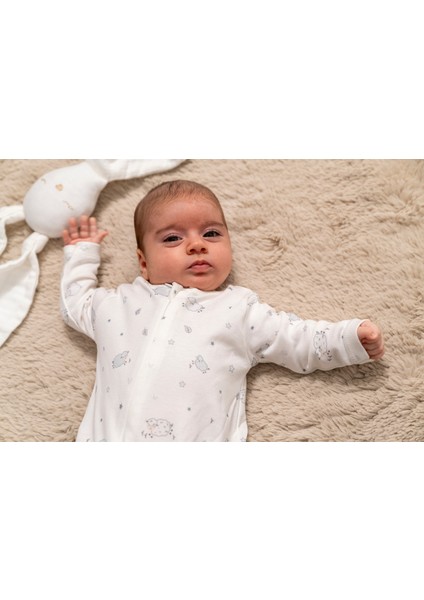 %100 Organik Pamuk Kuzucuk Fermuarlı Bebek Tulum modelleri