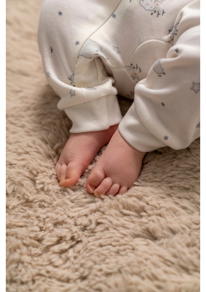 %100 Organik Pamuk Kuzucuk Fermuarlı Bebek Tulum fırsatları