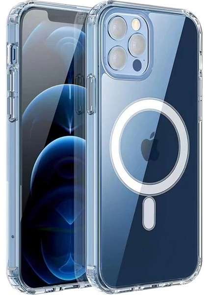 Apple Iphone 14 Pro Max Kılıf Magsafe Şarj Özellikli Şeffaf Sert Pc Kapak fiyatları