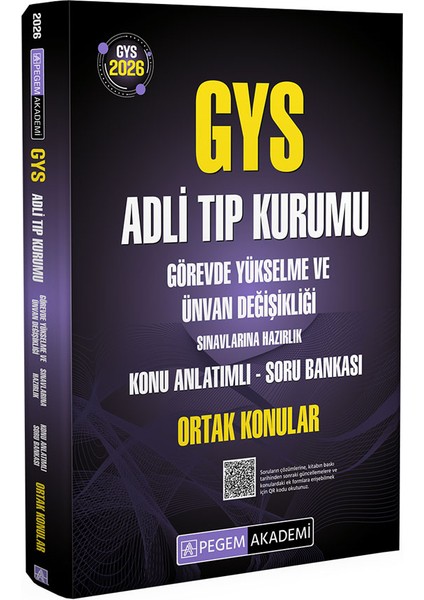 2026 GYS Adli Tıp Kurumu Görevde Yükselme ve Ünvan Değişikliği Sı