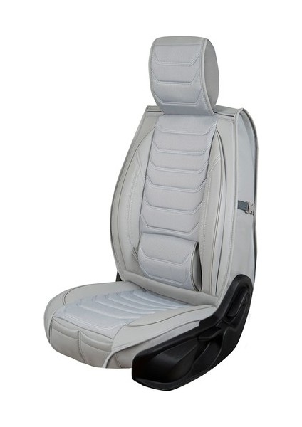 Aldysm Citroen C4 Hb Uyumlu Lüx Deri Oto Koltuk Kılıfı Ön Arka Takım Kemer Serisi Açık Gri indirimleri