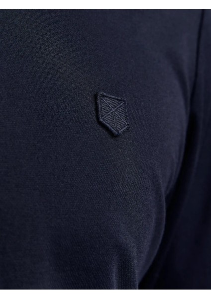 Jprccrodney Ls Polo Yaka Lacivert Erkek Sweat Shirt 12259645