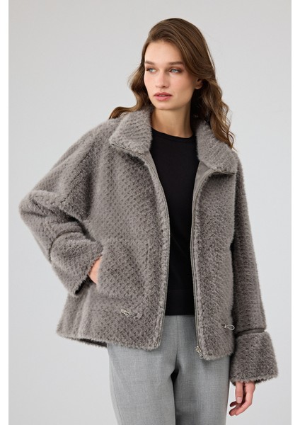 Luzern Kadın Gri Çift Taraflı Teddy Mont 25WGP5318FF fiyatları