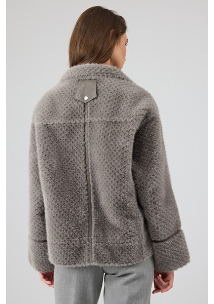 Luzern Kadın Gri Çift Taraflı Teddy Mont 25WGP5318FF indirimleri