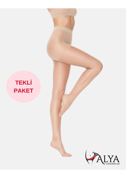 Kadın Külotlu Çorap, Parlak Ince, 15 Denye, Fit, Tekli Paket, Açık Ten (51), S/m