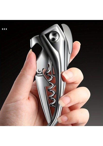 Premium Metal Paslanmaz Tirbuşon Şarap ve Şampanya Mantar Açacağı indirimleri