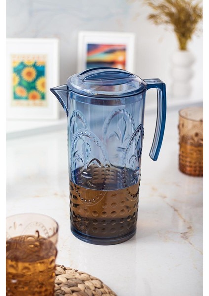 Akrilik Magic 2,3 Lt Lacivert Sürahi ( Cam Değildir !!! ) fiyatları