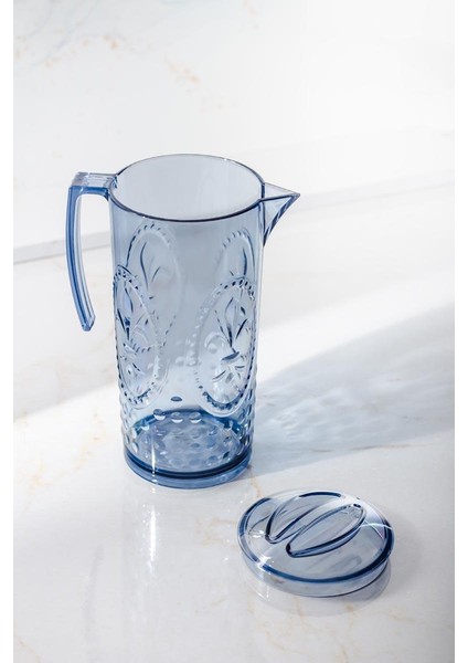 Akrilik Magic 2,3 Lt Lacivert Sürahi ( Cam Değildir !!! ) fırsatları