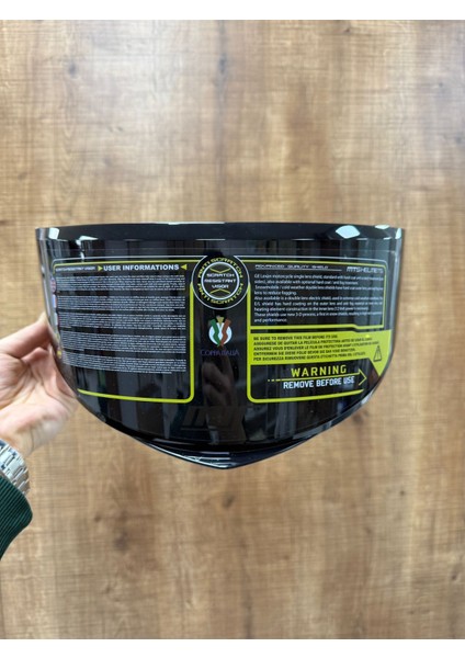 YA966V Kask Vizörü (Fümesiyah) - Orijinal