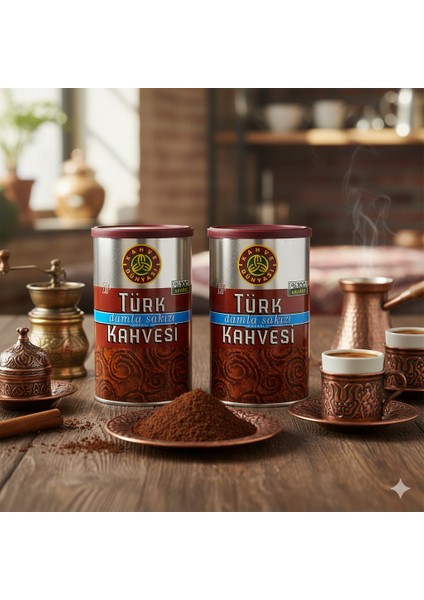 Damla Sakızlı Türk Kahvesi Teneke 250G x 2 Adet