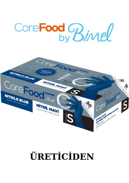 Nitril Mavi Power Pudrasız Muayene Eldiveni S- 3 Paket 50 Li fırsatları