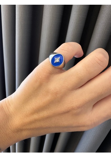 Silver, Mavi Ayarlanabilir Yüzük