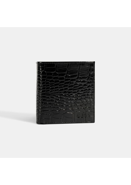 Kadın Siyah Baskılı Rugan Deri Cüzdan fiyatları