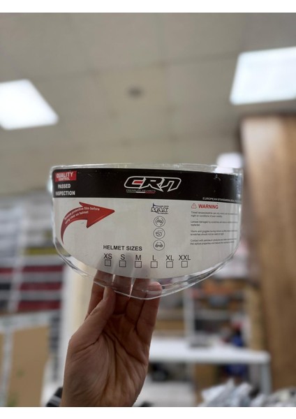 Çene Açılır Kask Vizörü Şeffaf