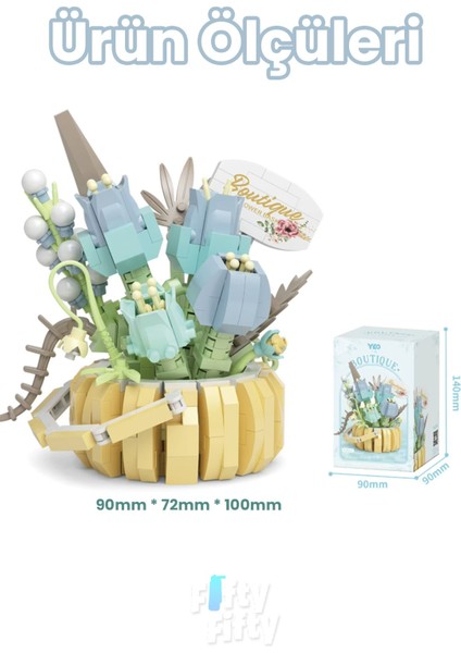 Panlos Boutıque Serisi Mini Çiçek Buketi 529 Parça Oyuncak Yapım Seti -FFP1092 fiyatları