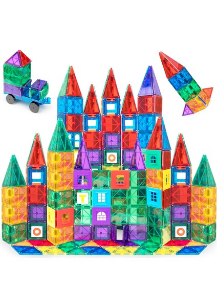 Playmags 150 Parça Manyetik Blok Set | 3D Magnet Yapı Taşları