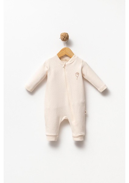 %100 Pamuk Nefes Alan Kumaş Jakarlı Bebek Tulum