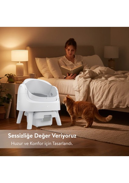 Autoscooper 11 Açık Üst Akıllı Otomatik Kedi Tuvaleti | Büyük Irklar İçin Uygun, Akıllı Sensör, Koku Hapsetme indirimleri