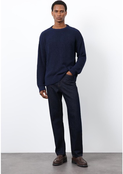 Lacivert Örme Triko Erkek Kazak modelleri