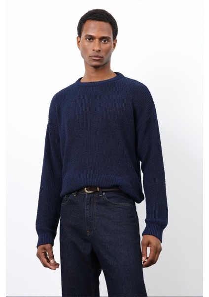 Lacivert Örme Triko Erkek Kazak indirimleri