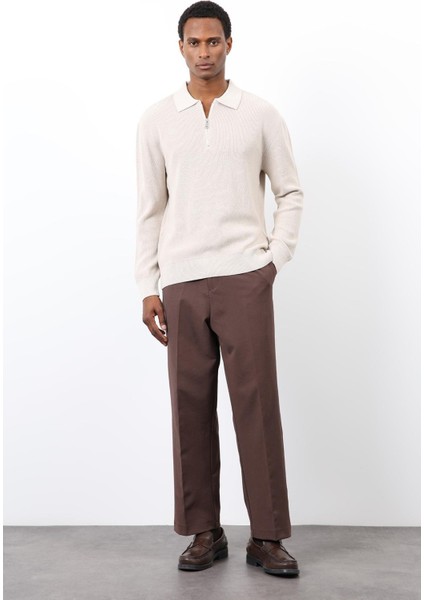 Taş Fermuarlı Erkek Triko Kazak fiyatları