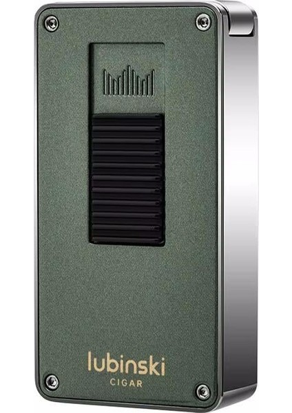 Design Yeni Seri Çift Torch Delicili Puro Çakmağı Yeşil