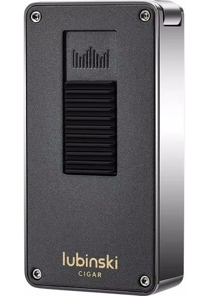 Design Yeni Seri Çift Torch Delicili Puro Çakmağı Gunmetal