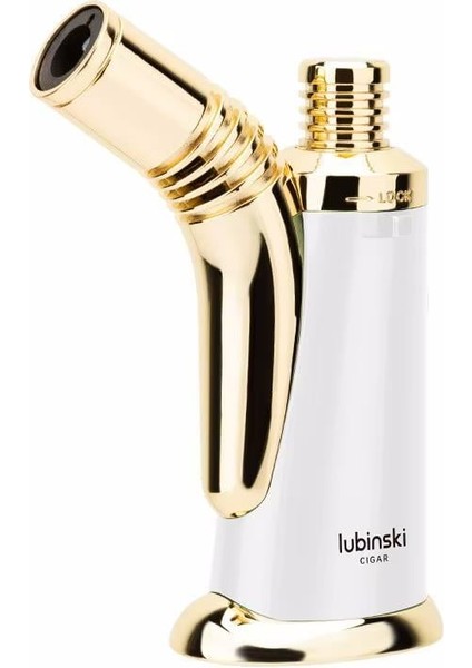 Retro Tek Torch Masa Tipi Puro Çakmağı Beyaz