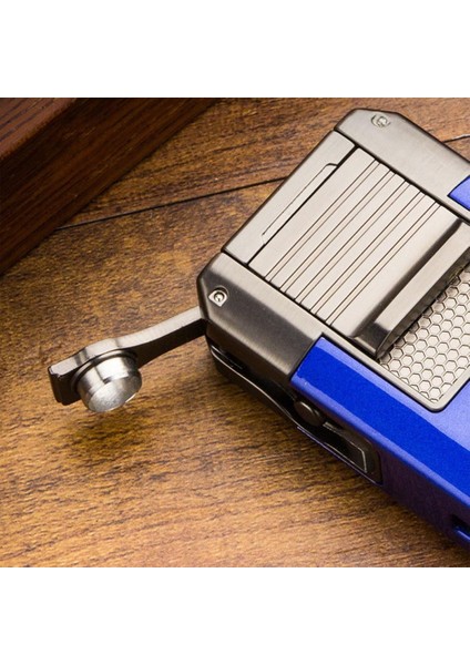 Premium Çift Torch Puro Çakmağı Dahili V-Cut Kesici - Delici - Iğne- Sehpa Grey modelleri