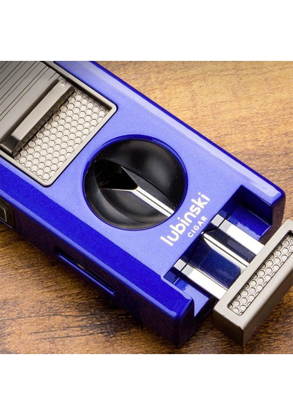 Premium Çift Torch Puro Çakmağı Dahili V-Cut Kesici - Delici - Iğne- Sehpa Grey fırsatları