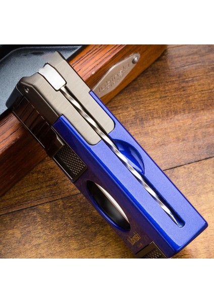 Premium Çift Torch Puro Çakmağı Dahili V-Cut Kesici - Delici - Iğne- Sehpa Grey indirimleri