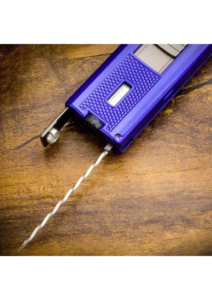 Yeni Seri Sehpalı Delicili ve Iğneli Üç Torch Puro Çakmağı Yeşil modelleri