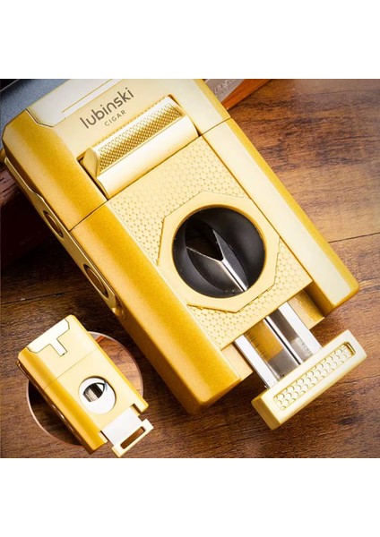 Premium Combo Puro Çakmağı Dahili Kesici - Delici - Iğne - Sehpa Gold modelleri