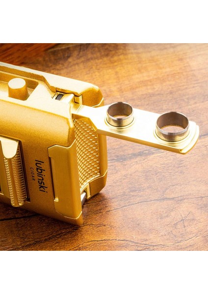 Premium Combo Puro Çakmağı Dahili Kesici - Delici - Iğne - Sehpa Gold