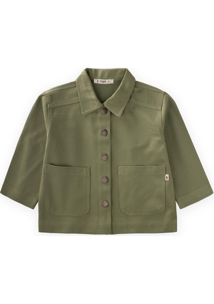 Gabardin Ceket 2-7 Yaş Olive