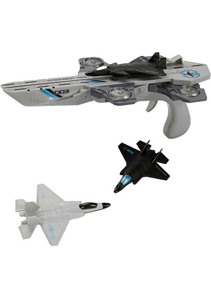 Savaş Uçak Gemisi Uçak Fırlatıcı Tabanca Oyuncak Savaş Uçağı Savaş Gemisi Set Tabanca Gemi modelleri