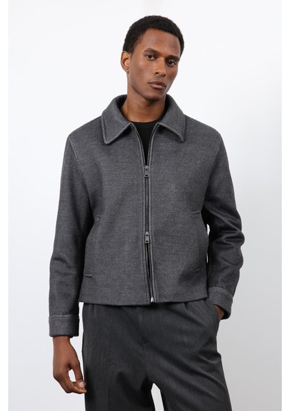 Antrasit Yün Karışımlı Erkek Ceket fiyatları