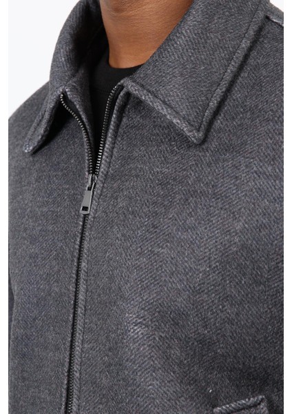 Antrasit Yün Karışımlı Erkek Ceket fırsatları