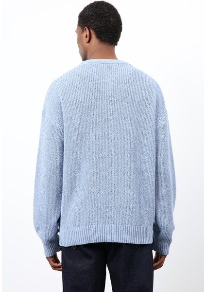 Bebe Mavi Örme Triko Erkek Kazak