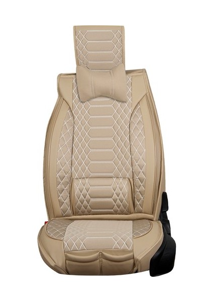 Aldysm Volkswagen Passat Lüx Deri Oto Koltuk Kılıfı Ön Arka Takım (Royal) Bej fırsatları