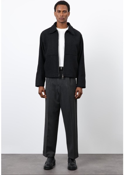 Siyah Regular Fit Dokulu Erkek Mont fiyatları