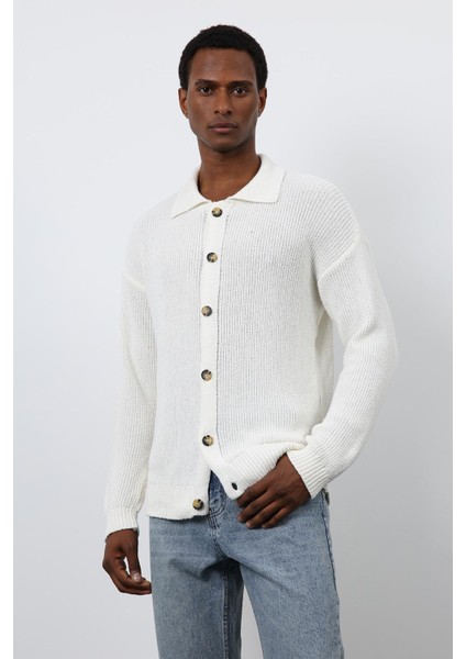 Ekru Örme Triko Erkek Hırka fiyatları