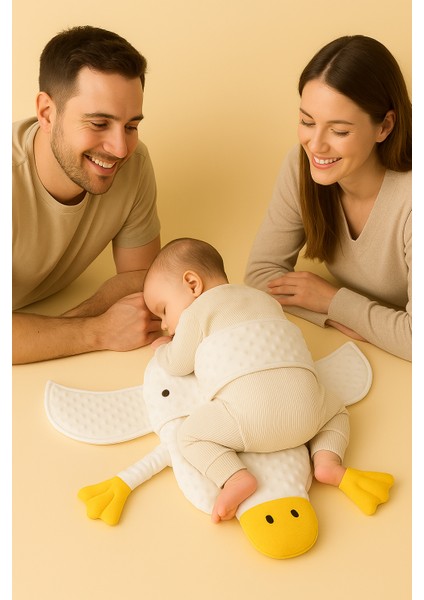 Cırt Cırtlı Ördek Desenli Bebek Destek Yastığı – Karın Üstü Uyku Minderi fiyatları