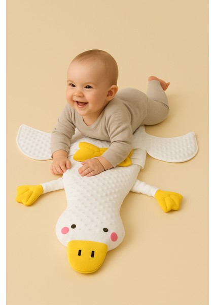 Cırt Cırtlı Ördek Desenli Bebek Destek Yastığı – Karın Üstü Uyku Minderi fırsatları