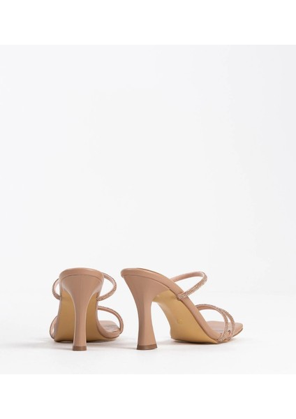 Alvina Nude Taşlı Ince Bantlı Kadın Topuklu Terlik fırsatları