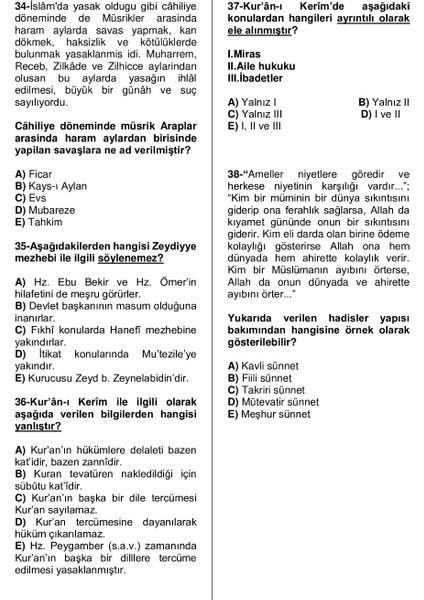 2026 Diyanet Deneme Testleri MBSTS, DHBT, İHTİSAS GYS Sabri Benli Diyanet 1.100 Soru 242 Sayfa modelleri