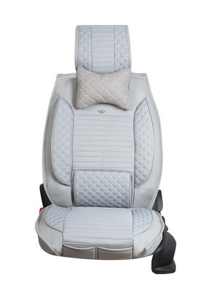 Aldysm Toyota Corollla Eski Lüx Deri Oto Koltuk Kılıfı Ön Arka Takım (Elit) Açık Gri indirimleri