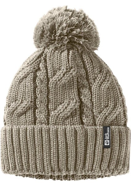 Pompom Beanie Unisex Bej Bere